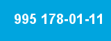 995 178-01-11 995 178-01-11